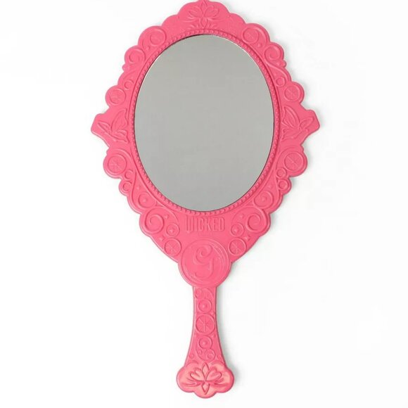 Wicked Dual-Sided Hand Mirror Glinda Pink & Elphaba Green Mirror NEW SHIPS FAST - Picture 3 of 14